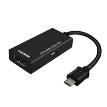 Cargar imagen en el visor de la galería, Adapter Cable MHL Micro USB Male to HDMI Female for Android Smartphone and Tablet HDMI V8 mod X-37 - mychinashop.com
