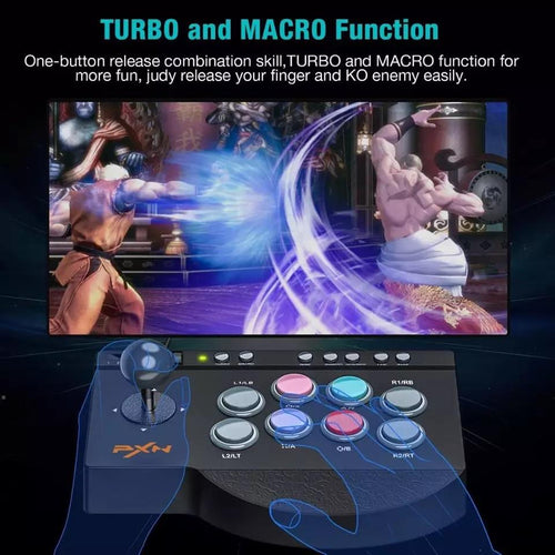 Control alambrico Retro juego Joystick Turbo controlador luchando Base para ganar PC PS 3 PS4 XBOX-ONE NS interruptor Android TV caja del teléfono de caja - mychinashop.com