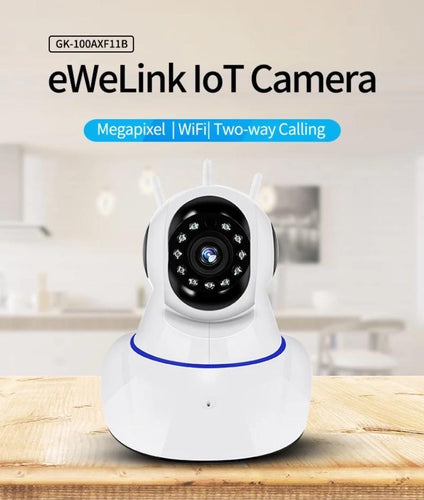 Cámara ip Mod 10005 EWeLink, cámara IP inteligente IOT HD, cámara de visualización automática por teléfono móvil, Audio bidireccional, red LAN, Monitor de hogar - mychinashop.com