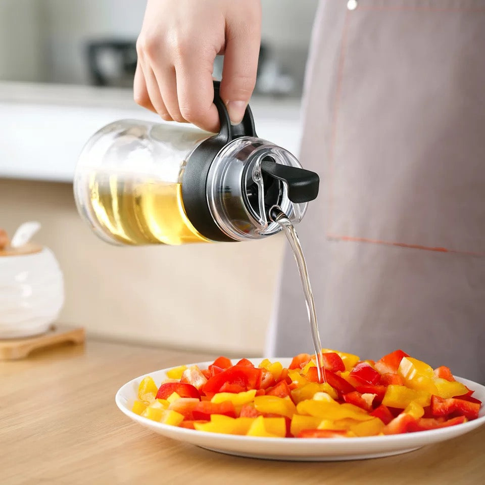 OTHERHOUSE-botella de aceite automático, dispensador de aceite vinagre, contenedor, salsa, bote, herramienta de cocina 630 ml  MOD 6471