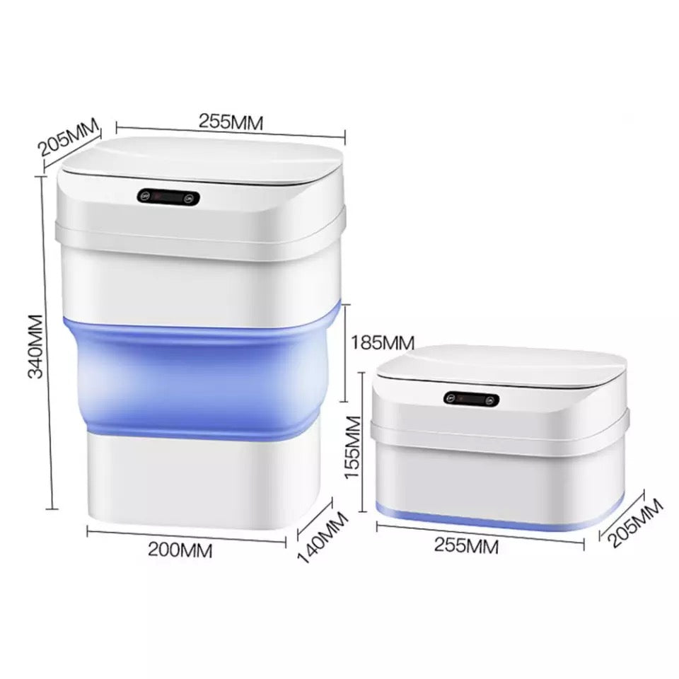 Ntelligent-cubo de basura automático sin contacto, con Sensor de movimiento infrarrojo inteligente, para casa, escritorio, bote  de basura inteligente