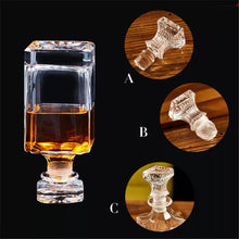 Cargar imagen en el visor de la galería, Set de Brindis 5 pz    botella de vino, dispensador de whisky, Bar de Vodka, decantador de vidrio de cóctel y vaso de cristal MOD JERSON
