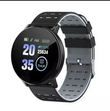 Cargar imagen en el visor de la galería, Smart wach mod 119 plus Reloj inteligente deportivo D18 para hombre y mujer, pulsera electrónica con Monitor de ritmo cardíaco y Seelp - mychinashop.com
