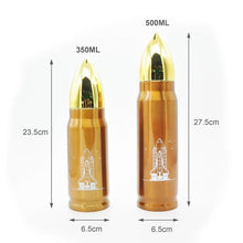 Cargar imagen en el visor de la galería, Botella de bebida de viaje,termo de bala mediano , termos de vacío de 500ml color cobre - mychinashop.com

