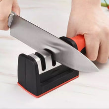 Cargar imagen en el visor de la galería, KID 3 pz Afilador de cuchillos profesional de 3 etapas, piedra de afilado de acero de tungsteno y cerámica, accesorios de cocina, MOD GH52-33
