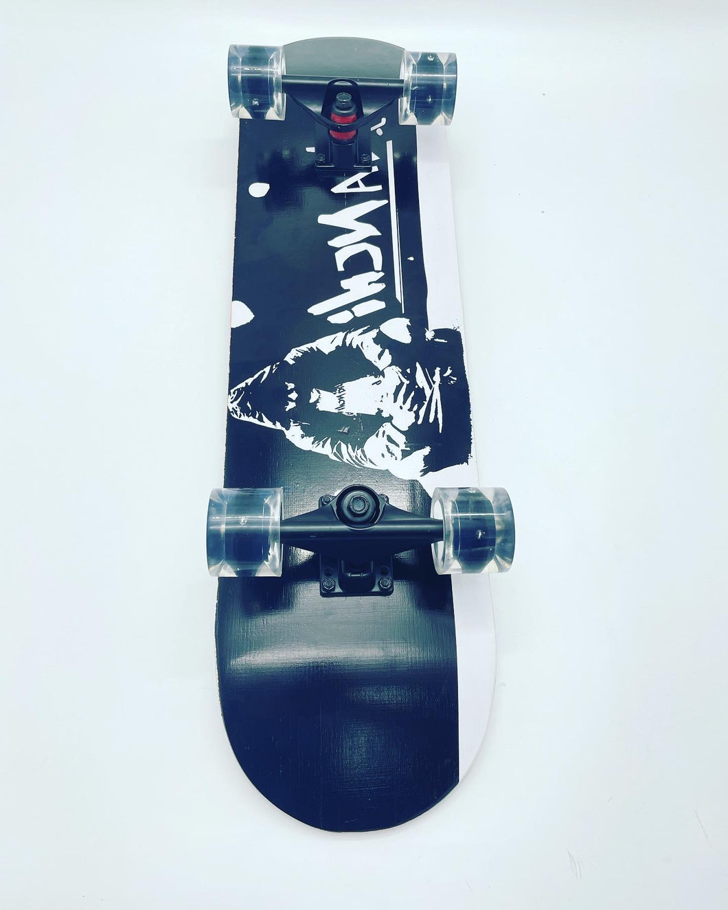 Skateboard Cruiser completo de dos pies descalzos para adolescentes, principiantes, niños, patinaje llantas de luz transparente