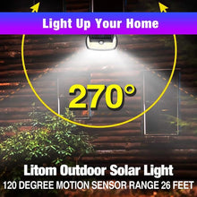 Cargar imagen en el visor de la galería, Lámpara de pared de seguridad para exteriores, luz de emergencia recargable con Sensor de movimiento PIR, COB luz LED Solar para jardín, Mod LSW-33 - mychinashop.com
