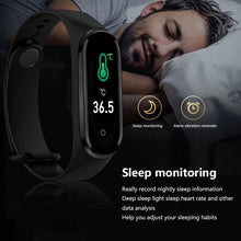 Cargar imagen en el visor de la galería, Pulsera inteligente M5 Pro con Bluetooth, reloj deportivo con rastreador, Monitor de ritmo cardíaco y presión arterial, resistente al agua
