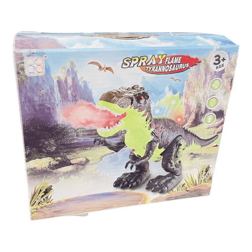 Dinosaurio con luz y sonido movimiento saca humo MOD3330
