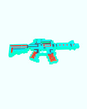 Cargar imagen en el visor de la galería, MINECRAFT juguetes de subpistola eléctrica luminosa para niños, juguetes de música con luz de mosaico, juegos de ametralladora MOD 9917
