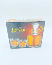 Cargar imagen en el visor de la galería, Set de Brindis 5 pz    botella de vino, dispensador de whisky, Bar de Vodka, decantador de vidrio de cóctel y vaso de cristal MOD JERSON
