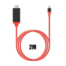 Cargar imagen en el visor de la galería, Adaptador de vídeo USB 3,1 tipo C de 2m, USB-C a HDMI, HDTV, Cable de carga Ultra HD 1080P 4k para Samsung S8, Macbook, Xiaomi - mychinashop.com
