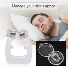 Cargar imagen en el visor de la galería, Pinza para dejar de roncar, bandeja para el cuidado de la Apnea, ayuda para dormir, elimina o alivia los ronquidos, cuidado de la salud,  MOD QQ-021
