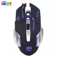 Cargar imagen en el visor de la galería, Mouse Gamer Mod x1 Ratón de juegos por cable mecánico profesional RK, 6 botones, 2400DPI, ratón óptico silencioso para ordenador, ratón para ordenador portátil, ordenador portátil - mychinashop.com

