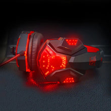 Cargar imagen en el visor de la galería, Diadema gamer Auriculares con cable para videojuegos, audífonos estéreo de graves profundos con cable y micrófono para videojuegos, tableta, teléfono, PC MOD PC 780 GAMING GEAR
