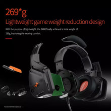 Cargar imagen en el visor de la galería, auriculares G800 con cable para videojuegos, cascos ligeros por encima de la oreja con micrófono para PS4, PC, teléfono móvil - mychinashop.com
