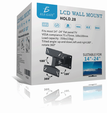 Cargar imagen en el visor de la galería, Soporte Pantalla Tv Pared Vesa 14 A 24 Pulgadas 180 grados MOD HOLD.28
