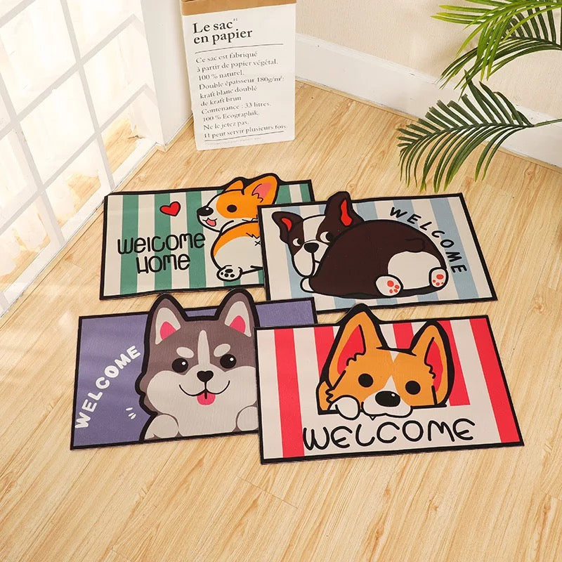 Alfombra grande para cama de perro, cojín cómodo para dormir, casa de perro, imágenes de dibujos animados, accesorios de decoración del hogar antideslizantes, 60cm MOD 324-4