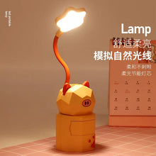 Cargar imagen en el visor de la galería, Lámparas de decoración con carga USB para niños, lámpara de mesa LED de dibujos animados creativos, protección ocular para lectura y dormitorio de estudiantes, luz nocturna
