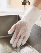 Cargar imagen en el visor de la galería, Guante  de lavado con cepillo de limpieza de cocina guante de lavado para el hogar 100% de grado alimenticio guantes para lavar platos MOD GH1292
