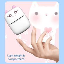 Cargar imagen en el visor de la galería, Impresora térmica portátil BT de 203dpi, Mini impresión térmica con Bluetooth para iPhone y Android COLOR ROSA - mychinashop.com
