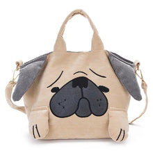 Cargar imagen en el visor de la galería, Bolso de pana perro pug MOD LH534

