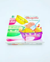 Cargar imagen en el visor de la galería, Set de 8 pz  para helado de cristal o postres juego de tazones MOD MARGARITAS JTMCC8P
