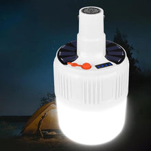 Cargar imagen en el visor de la galería, Recargable bombilla LED para lámpara de carga Solar modelo de emergencia noche luz para mercado al aire libre Camping bombilla iluminación hogar mod PEQUEÑO 12 whats - mychinashop.com
