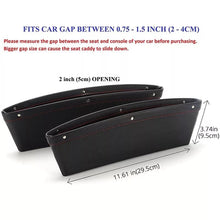 Cargar imagen en el visor de la galería, AUTOYOUTH asiento bolsillo coche Gap Filler consola Caddy Catcher artículo PU cuero caja de almacenamiento de coche lateral de asiento bolsillo  ZH-11 - mychinashop.com
