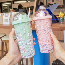 Cargar imagen en el visor de la galería, Vaso de 500 ml conejo  arcoíris moda kawai MOD 6683-1
