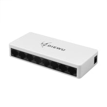 Cargar imagen en el visor de la galería, Swich de 8 canales De alto rendimiento 8 conmutador de red puertos 10/100Mbps 8-puerto LAN red interruptores portátil rápido cambio + adaptador de enchufe de alimentación de suministro MOD CON39.8 - mychinashop.com
