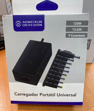 Cargar imagen en el visor de la galería, Multi cargador con 9 diferentes entradas ideal para laptop MOD 754-13
