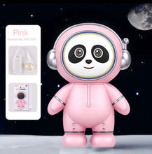 Cargar imagen en el visor de la galería, Alcancia de astronauta panda  con caja de regalo luz y carta para regalo MOD KDL2
