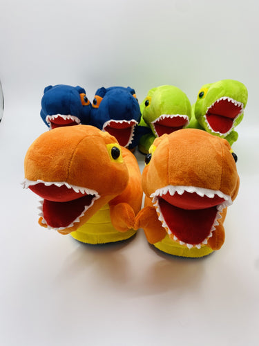 Pantufla de dinosaurio talla grande de 3 al 5 - mychinashop.com