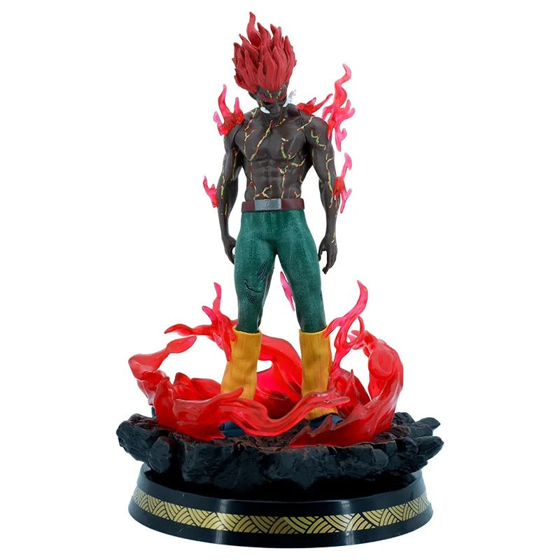 Figura de Anime Naruto Might Guy Gate of Death Ver. Figura de PVC de estatua con luz, modelo de juguete de colección 28cm