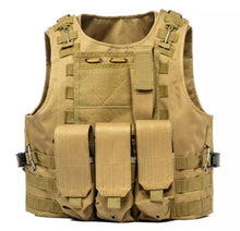 Cargar imagen en el visor de la galería, Chaleco táctico de seguridad Outlife USMC Airsoft CS, militar, Molle, portador de placa de asalto, ropa de exterior, chaleco de caza MOD D-34
