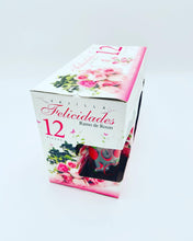 Cargar imagen en el visor de la galería, Set de vajilla de cristal 12 pz platos vasos cucharas MOD RAMO DE ROSAS

