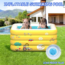 Cargar imagen en el visor de la galería, Piscina inflable para niños, piscina extraíble para interiores y exteriores, bañera infantil 143x100x70 MOD TOY133
