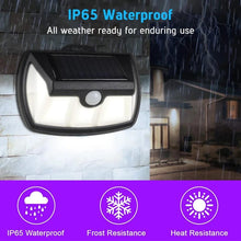 Cargar imagen en el visor de la galería, Lámpara de pared de seguridad para exteriores, luz de emergencia recargable con Sensor de movimiento PIR, COB luz LED Solar para jardín, Mod LSW-33 - mychinashop.com
