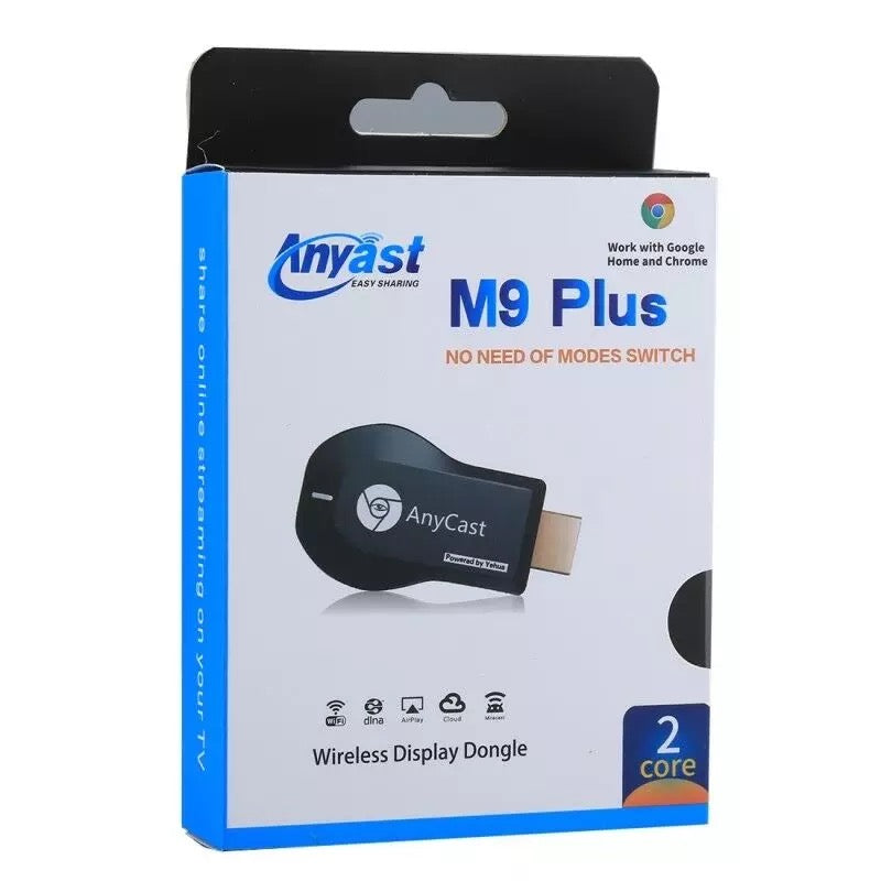 Hessy AnyCast M9 Plus receptor de llave electrónica con pantalla y WiFi Airplay HDMI TV Stick con Google Chrome acuerdo para Netflix