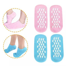 Cargar imagen en el visor de la galería, Guantes de silicona para calcetines, tratamiento exfoliante, mascarilla suave para el cuidado de la piel de los pies, Gel de SPA, guantes  MOD SE-591

