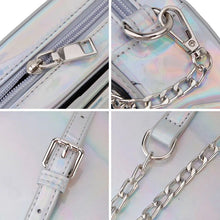 Cargar imagen en el visor de la galería, Bolso de mano para teléfono móvil con teclado completo para mujer, bolsa de mensajero de pu con láser, moda europea y americana creativa, simulación divertida, MOD LH1240

