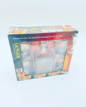 Cargar imagen en el visor de la galería, Set de Brindis 5 pz    botella de vino, dispensador de whisky, Bar de Vodka, decantador de vidrio de cóctel y vaso de cristal MOD JERSON
