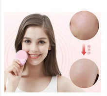 Cargar imagen en el visor de la galería, Cepillo de limpieza Facial sónico de silicona Q-325 cepillo de limpieza Facial, vibración eléctrica Ultra Sónica, recargable limpiador eliminador de espinillas - mychinashop.com
