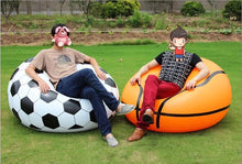 Cargar imagen en el visor de la galería, Sofá inflable de fútbol, silla de salón de aire, tumbona de baloncesto, muebles de exterior, jardín y oficina MOD TOY 141
