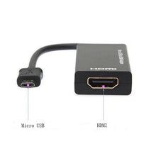 Cargar imagen en el visor de la galería, Adapter Cable MHL Micro USB Male to HDMI Female for Android Smartphone and Tablet HDMI V8 mod X-37 - mychinashop.com
