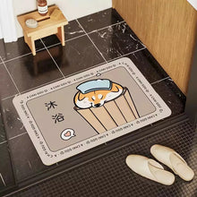 Cargar imagen en el visor de la galería, Alfombrilla de ducha absorbente para perro, alfombra de baño de secado rápido, antideslizante
