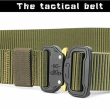 Cargar imagen en el visor de la galería, Cinturón militar de nailon táctico para hombre, correa de cintura de combate para entrenamiento de caza al aire libre con hebilla de Metal resistente, alta calidad - mychinashop.com
