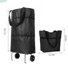 Cargar imagen en el visor de la galería, Bolsa de compras plegable, organizador de compras de verduras, portátil, con ruedas ,carrito de mandado
