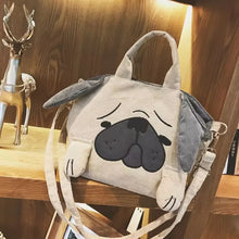 Cargar imagen en el visor de la galería, Bolso de pana perro pug MOD LH534
